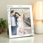 Personalised 10x8 Silver Botanical Couples Photo Frame, thumbnail 1 of 5