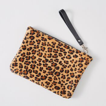 Leopard Print Clutch Bag, 4 of 6