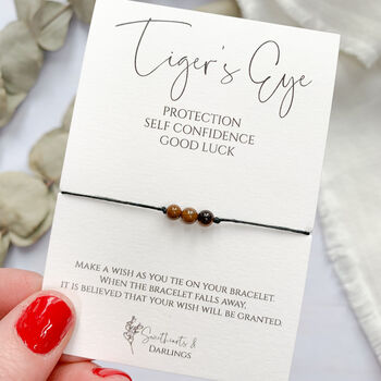 Tiger's Eye Miniature Wish Bracelet, 3 of 5