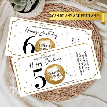Personalised Birthday Scratch Card, 20th, 30th, 40th, 50th, 60th, 70th, 80th, 2 of 8
