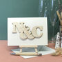 Personalised Entwined Letters Wedding Card, thumbnail 1 of 12