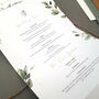 Eucalyptus Wedding Invitations Sample, thumbnail 6 of 10