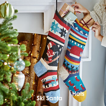 Hand Knitted Christmas Stockings In Organic Cotton, 5 of 7
