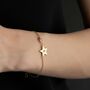 Initial Star Bracelet With Birthstone Charm, thumbnail 3 of 7