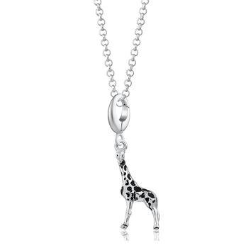 Giraffe Charm Necklace, Sterling Silver Or Gold Plated, 5 of 7