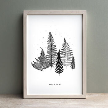 Personalised Fern Forest Monoprint Fine Art Print, 5 of 6