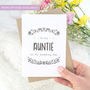 To My Auntie Wedding Day Card, thumbnail 1 of 6