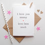 Personalised 'Love You Mummy' Mother's Day Card, thumbnail 3 of 3