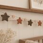Twinkle Wooden Stars Personalised Garland, thumbnail 1 of 4