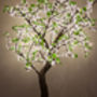 Medium 2m Illuminated LED Tree Mid White With Leaves, thumbnail 2 of 3