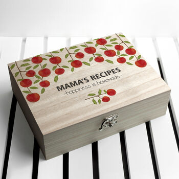 Personalised Orchard Recipe Box, 2 of 10