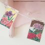 Flower Seed Packet Card Bunting, thumbnail 4 of 8