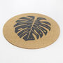 Cork Max Placemat Set Of Two | Monstera, thumbnail 2 of 5