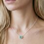 Enso Amazonite And 925 Sterling Silver Necklace, thumbnail 3 of 5