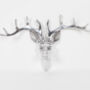 Silver Stag Head Wall Mount, thumbnail 2 of 2