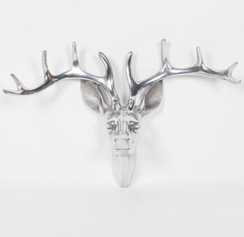 Silver Stag Head Wall Mount, 2 of 2