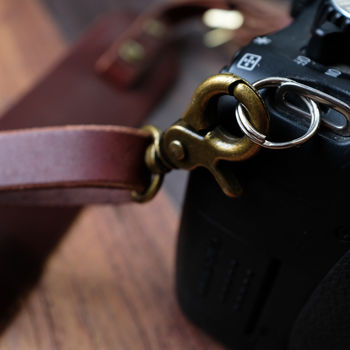 Handmade Italian Leather Adjustable Camera Strap, 6 of 6