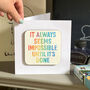Exam Congratulations Coaster Card Watercolour Quotes, thumbnail 4 of 7