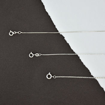 Silver Plated And Sterling Silver Necklace Chains, 4 of 7