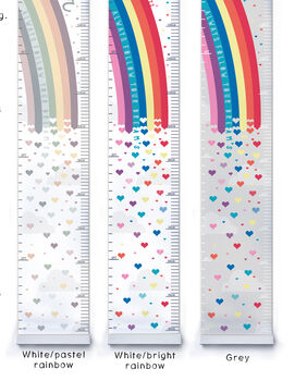 Personalised Rainbow And Stars Canvas Height Chart, 3 of 6