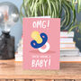 Omg You're Having A Baby Funny New Baby Card, thumbnail 2 of 4