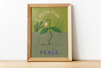 Prioritise Peace Print A4 Unframed, 6 of 6
