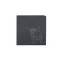 Highland Cow Square Slate Coaster, thumbnail 2 of 2