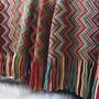 Bohemian Throw Blanket With Tassels Decorative Throw, thumbnail 3 of 10