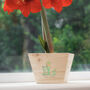 Personalised Grandma And Me Welly Boot Pine Planter, thumbnail 1 of 7