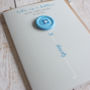 Personalised New Baby Cute As A Button Card, thumbnail 3 of 5