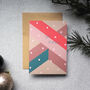 Modern Chevron Christmas Cards Pack Of Four, thumbnail 6 of 8