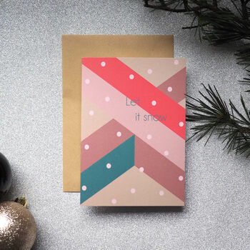 Modern Chevron Christmas Cards Pack Of Four, 6 of 8