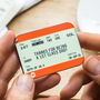 Personalised Train Ticket Keyring Gift For Dad, thumbnail 1 of 2