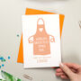 Personalised Apron Birthday Card Lots Of Colours, thumbnail 3 of 6