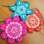 Mid Century Flower Power Wooden Christmas Decorations, thumbnail 3 of 5