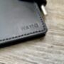 Black A5 Personalised Luxury Leather Journal Cover, Refillable Notebook, thumbnail 2 of 11