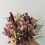 Blush And Burgundy Dried Flower Bouquet, thumbnail 4 of 6