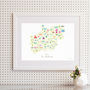 Personalised The Midlands Map: Add Favourite Places, thumbnail 2 of 4