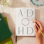 ADHD Any Day Hyper Day A5 Lined Notebook, thumbnail 1 of 9
