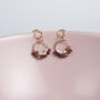 Dainty Gemstone Dangle Earrings, thumbnail 4 of 9