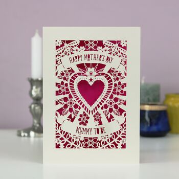 Papercut Mummy To Be Mother's Day Card, 11 of 11
