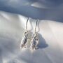 Sterling Silver Bearded Dragon Hoop Or Hook 3D Earrings, thumbnail 2 of 7