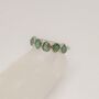 Emerald Sterling Silver Ring, thumbnail 3 of 10