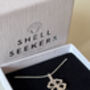 Four Leaf Clover Sterling Silver Necklace, thumbnail 3 of 7
