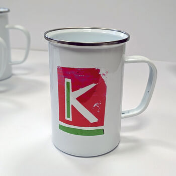Large Enamel Alphabet Mug, 6 of 11