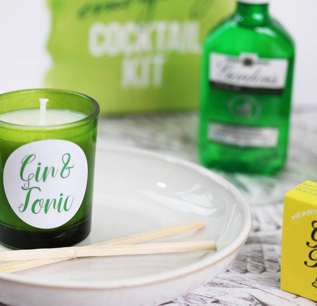 Emergency Gin And Tonic Kit With Gin Candle By Hearth & Heritage