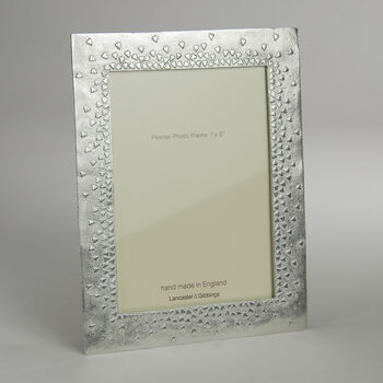 Floating Hearts Pewter Photo Frame, 5 of 9