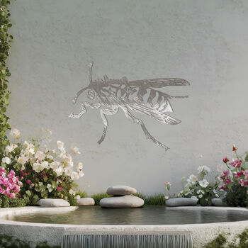 Wasp Metal Wall Art For Garden Decor And Nature Lovers, 7 of 10