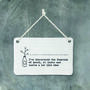 Fountain Of Youth Porcelain Hanging Sign, thumbnail 1 of 2