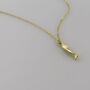 Handmade Solid 18ct Gold Twist Bar Necklace, thumbnail 1 of 5